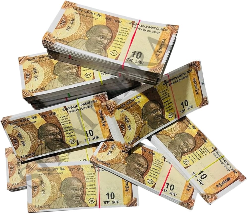 Indian 10 Rupee Nakli Note | Pack of 1 | Desipan