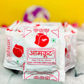 Desipan Aamkut Mango Powder Mix sachets with red mango graphic and Indian spice blend ingredients.