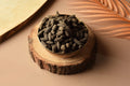 Desipan Traditional Indian Savory Snack Bites made with black cumin seeds in a rustic bowl.