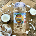 Desipan Daisy Coconut Pure Mithai, chewy coconut sweets in a clear plastic jar, perfect for celebrations.