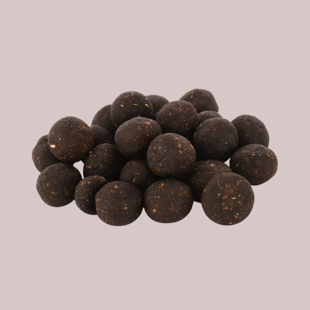 Desipan dark chocolate truffle fishing bait balls, made from natural ingredients for attracting fish.