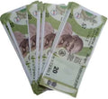 Desipan bundle of Indian 20 Rupee banknotes featuring Mahatma Gandhi, predominantly green and beige paper currency.