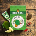 Desipan Desi Popz Kaccha Aam raw mango popsicle with a hint of spice, featuring green mango and chili.