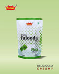 Desipan Kings Pista flavored drinking falooda mix powder in a 200g pouch, a creamy dessert drink base.