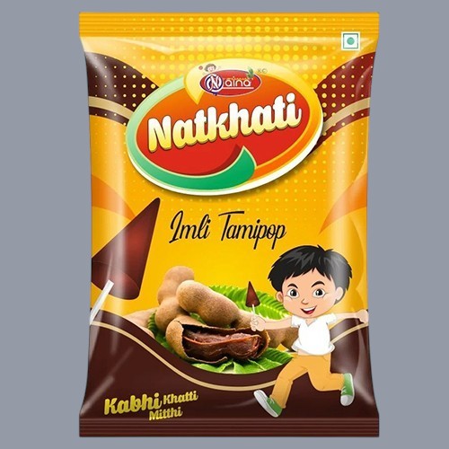 Desipan Naina Natkhati Imli Tamipop candy packaging with tamarind and a cartoon boy.