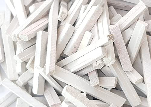 Desipan natural slate pencils for writing and drawing, white, bulk pack, ideal for artists and students.